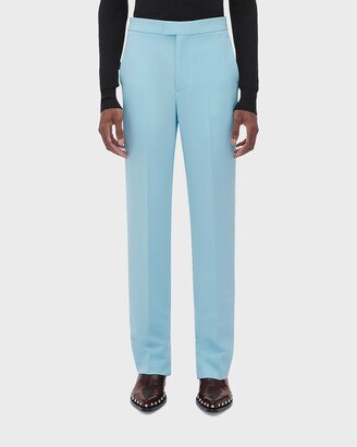 Men's Solid Wool Tuxedo Pants