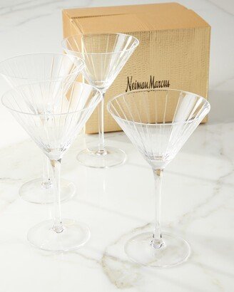 Cut Martini Glasses, Set of 4