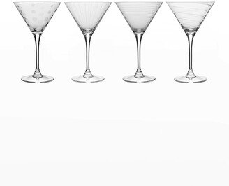 Cheers Martini Glasses, Set of 4