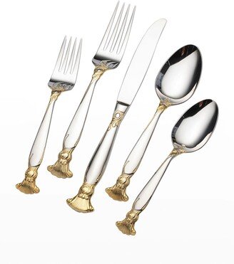 Gold Accent Salacia 20-Piece Flatware Set