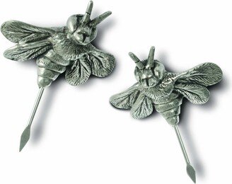 Pewter Honeybee Cheese Marker - Set of 2