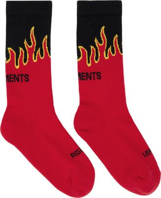 Red Fire Socks