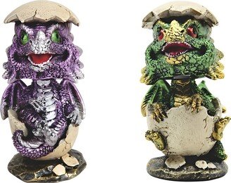 2-pc Purple and Green Dragon Baby in Egg 4