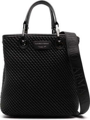 Textured Vertical Tote