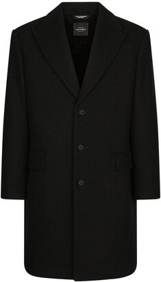 Single-Breasted Wool Coat-DM