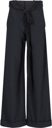 Drawstring Flared Trousers