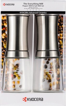 Salt, Pepper, Spice & Everything Mill Set Ceramic Grinder, Stainless