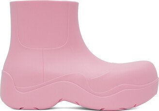 Pink Puddle Boots