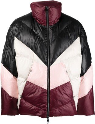 Colour-Block Puffer Jacket-AA