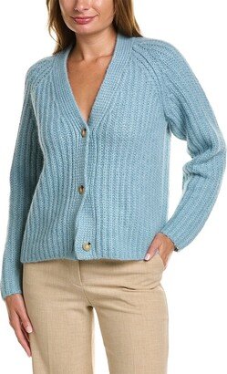 Shaker Rib Wool & Alpaca-Blend Cardigan