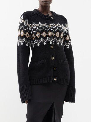 Suzette Fair Isle-jacquard Cashmere-blend Cardigan