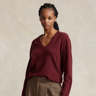 Relaxed Fit Cashmere V-Neck Sweater