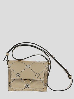 Trunk Logo Print Crossbody Bag-AA