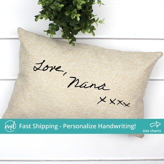 Memory Gift For Loss Of Grandma, Remembrance Gifts Grandmother Sympathy Gift, Personalized Handwritten Pillows, Keepsake