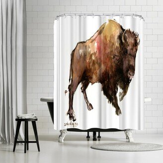 71 x 74 Shower Curtain, Bison 2 by Suren Nersisyan
