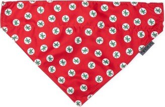 The Worthy Dog The License House Ohio State Buckeyes Dog Tossed Decals Slide-On Bandana - Scarlet - L