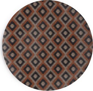 Salad Plates: Aztec Salad Plate, Brown