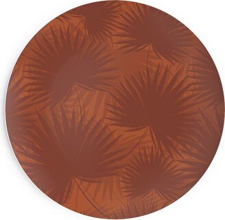 Salad Plates: Sabal Palm Toss - Rust Salad Plate, Orange