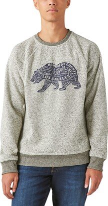 Men's Los Feliz California Bear Crew Fleece Sweater