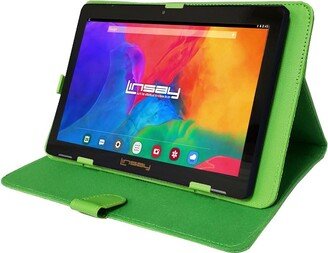 LINSAY 10.1 1280x800 IPS 2GB RAM 64GB Storage Android 13 Tablet with Green Leather Case