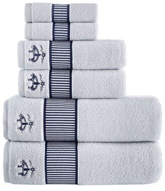 Fancy Border 6Pc Towel Set-AC