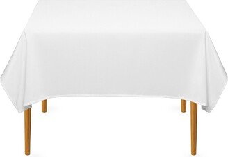 Lann's Linens 20-Pack Polyester Fabric Tablecloths for Wedding, Banquet, Restaurant - 54 Inch Square - White