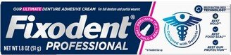 Fixodent Professional Ultimate Denture Adhesive Cream for Full and Partial Dentures - 1.8oz