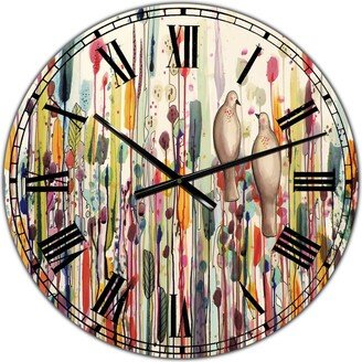 Designart LUn Pour L'Autre Oversized Cottage Wall Clock - 38