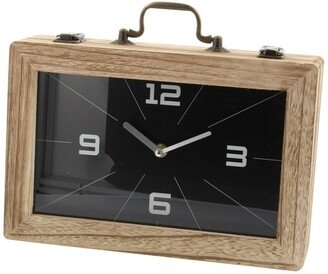 SONOMA SAGE HOME Black Wood Encased Clock