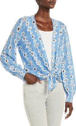 Falling Jewels 4-Way Convertible Linen Blend Cardigan