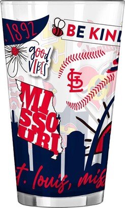 St. Louis Cardinals 16 Oz Native Pint Glass