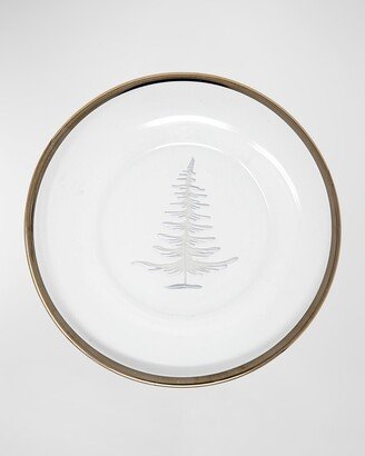 Vetro Platinum Etched Tree Plate