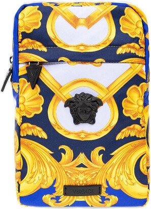 Baroque Pattern Zipped Backpack