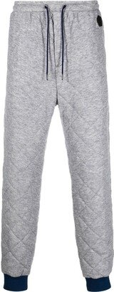 Diamond-Quilted Track Pants