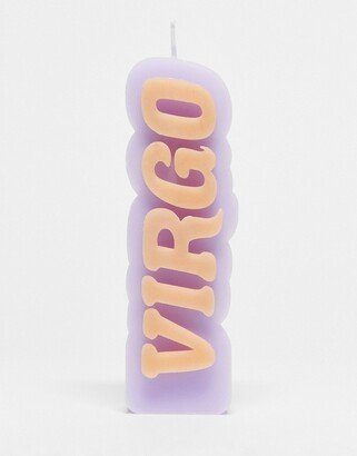 vertical star sign candle in Virgo