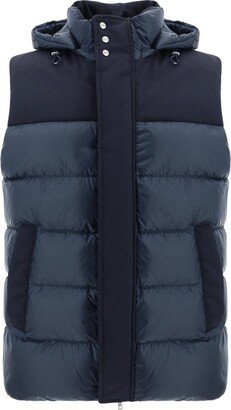 High Neck Hooded Gilet