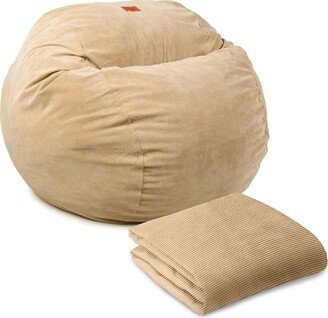 CordaRoy's King Size Corduroy Bean Bag Chair Cover (Bean Bag Sold Separately)