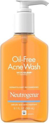 Oil-Free Salicylic Acid Acne Fighting Face Wash for Acne-Prone Skin - 9.1 fl oz