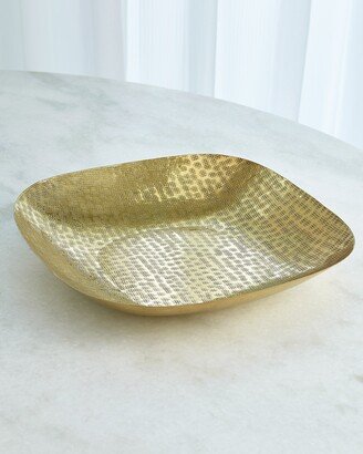 William D Scott Hammered Square Bowl