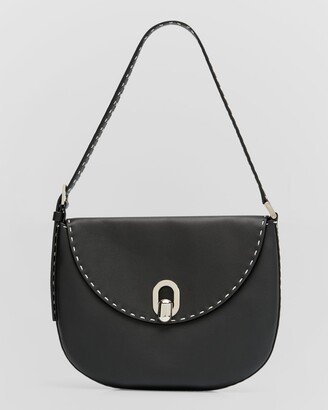 Tondo Small Stitched Leather Hobo Bag