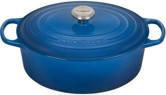 Signature 9.5-Quart Oval Cast Iron Dutch Oven