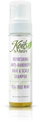 Koils by Nature Refreshing Prevents Dandruff Hair and Tea Tree Mint Scalp Shampoo, 6 oz