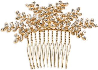 Mignonette crystal-embellished comb