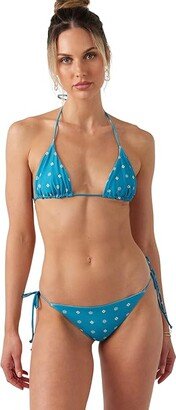 Delores Tile Maracas Revo Bottoms (Blue Moon) Women's Swimwear