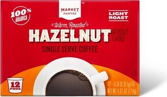 Hazelnut Light Roast Coffee - Single Serve Pods - 12ct - Market Pantry™