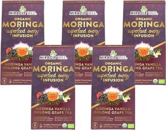 Miracle Tree Moringa Grape Vanilla Tea - Case of 5/16 Bags
