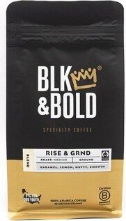 BLK & Bold Specialty Beverages BLK & Bold Rise & GRND Blend, Medium Roast Ground Coffee - 12oz