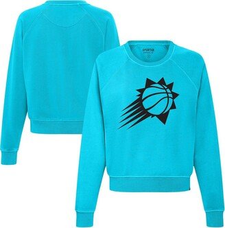 Women's Sportiqe Turquoise Phoenix Suns 2022, 23 City Edition Ashlyn Pullover Sweatshirt