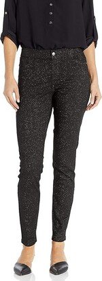 Women's Sparkle Tux Denim Leggings (Black) Women's Casual Pants