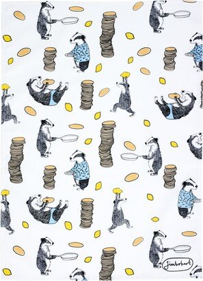 Jimbob Art Tea Towel - Badger Pancakes